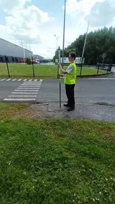 Relevés topographiques sur site