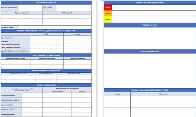 Exemple de fiche ATEX