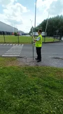 Relevés topographiques sur site