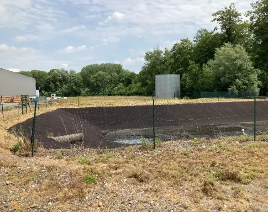 Bassin de rétention des eaux d’incendie 