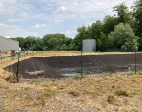 Bassin de rétention des eaux d’incendie 
